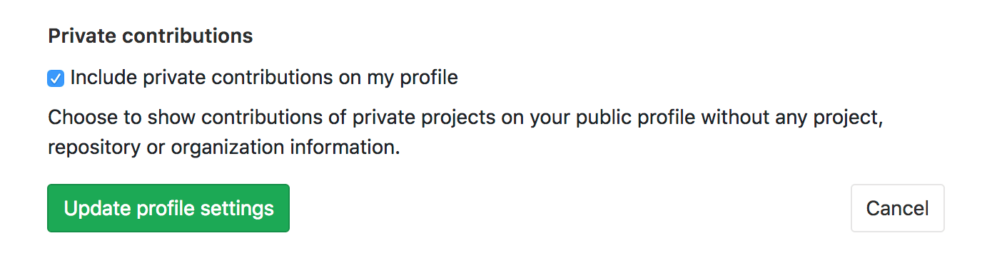 Include private contributions in user contribution graph