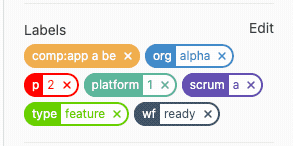 Remove issue labels with a single click