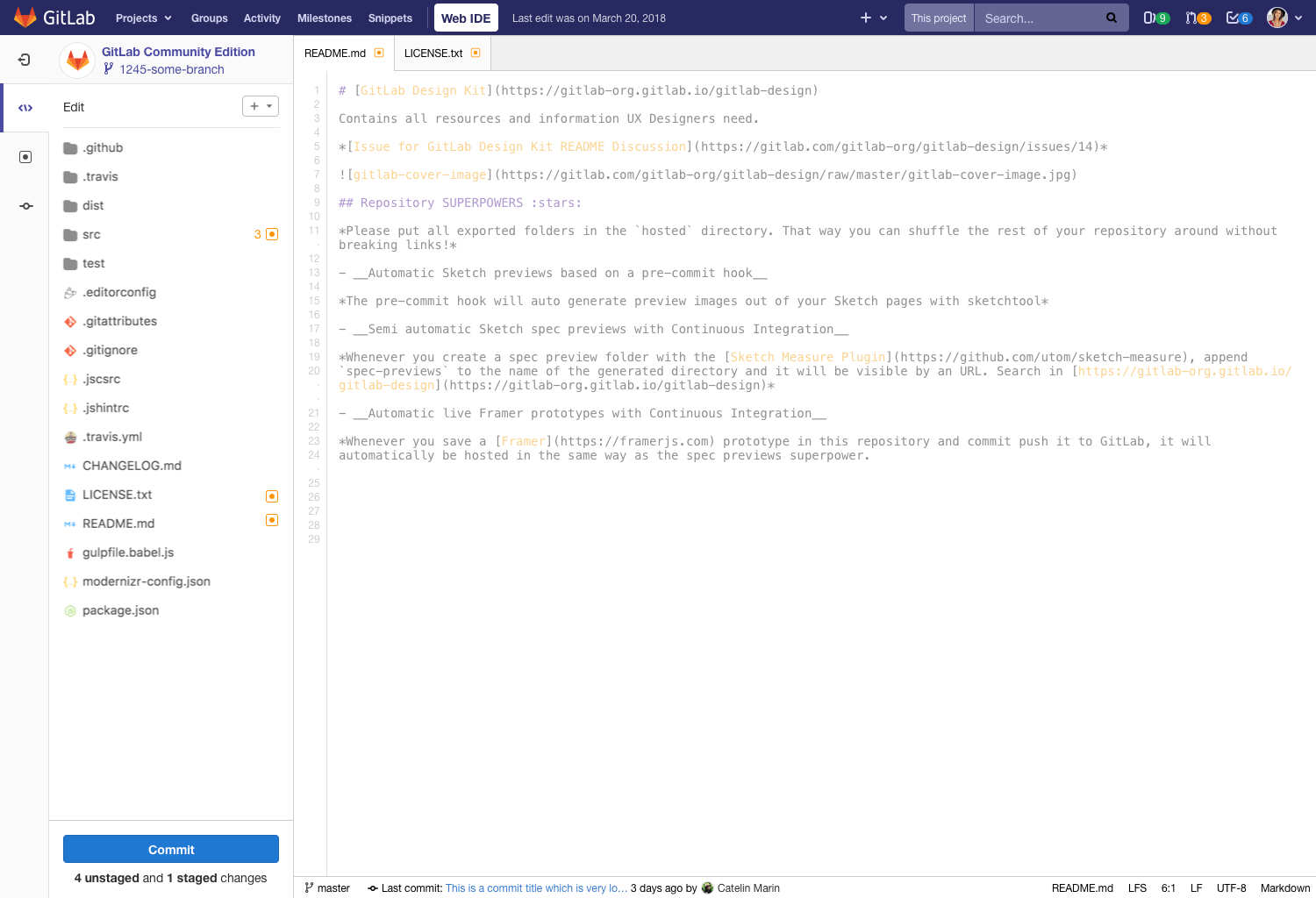 web ide revised concept edit mode